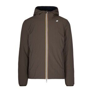 K-Way Black Olive/Blue Depth Jack St Warm Double Jacket - NWT